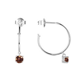 hoop earrings, hoop earrings for women, alexandrite hoop earrings
