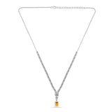 Natural Citrine Art Deco Necklace