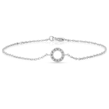 Lab Grown Diamond Pave Open Circle Bracelet