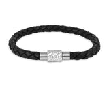 Pulsera de cuero trenzada para hombre