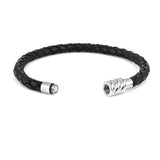 Pulsera de cuero trenzada para hombre