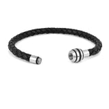 Pulsera de cuero trenzada para hombre