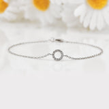 Affordable Halo Round Bracelet for her