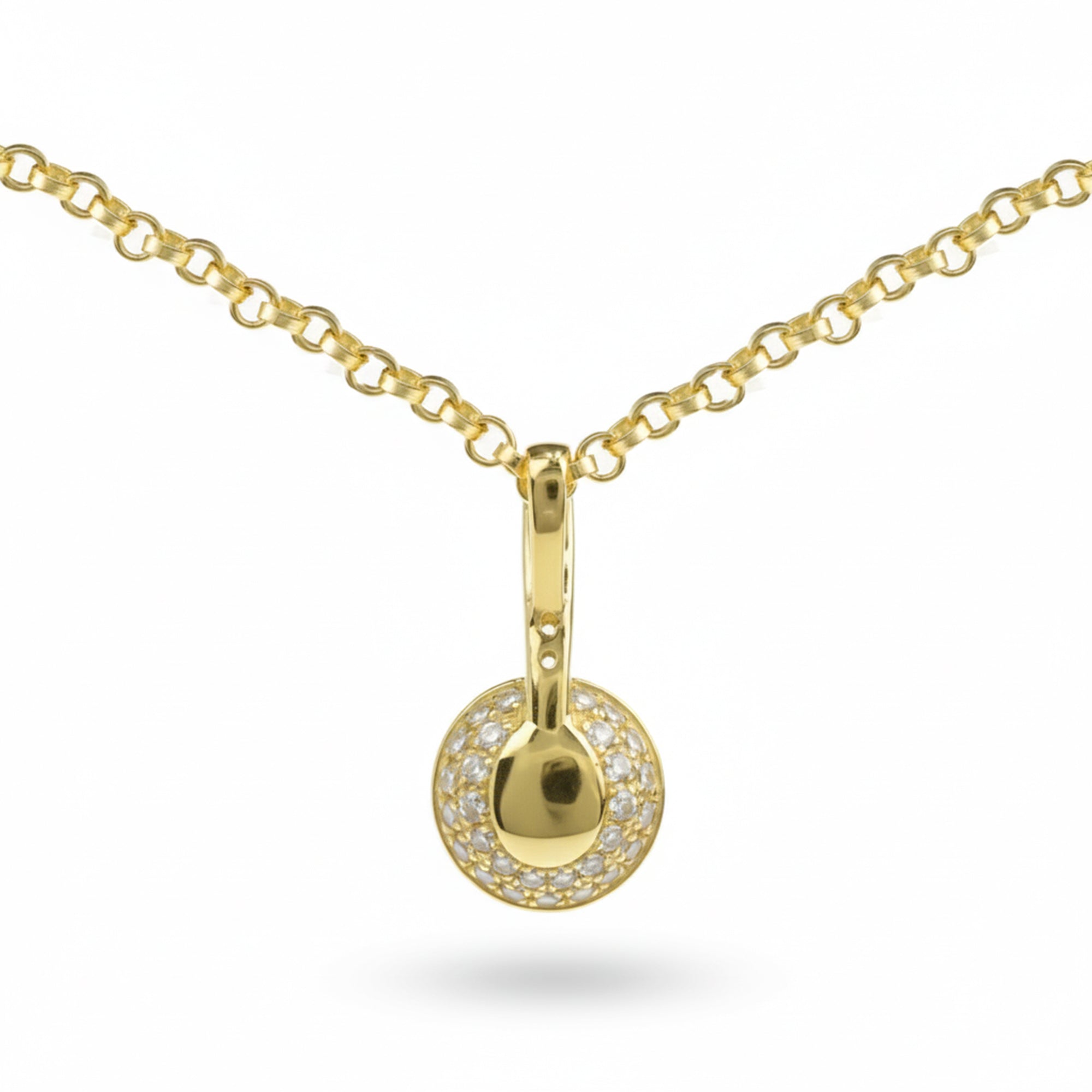 Natural Yellow Citrine Sterling Silver Pendant