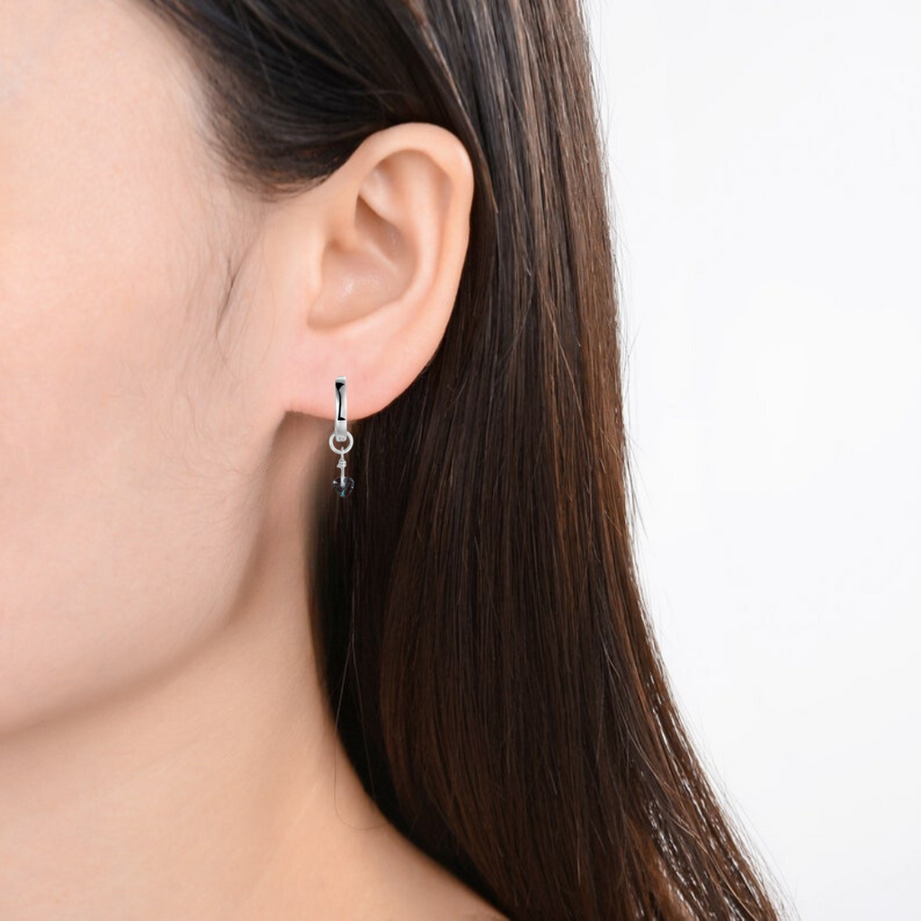 Alexandrite Heart Earrings