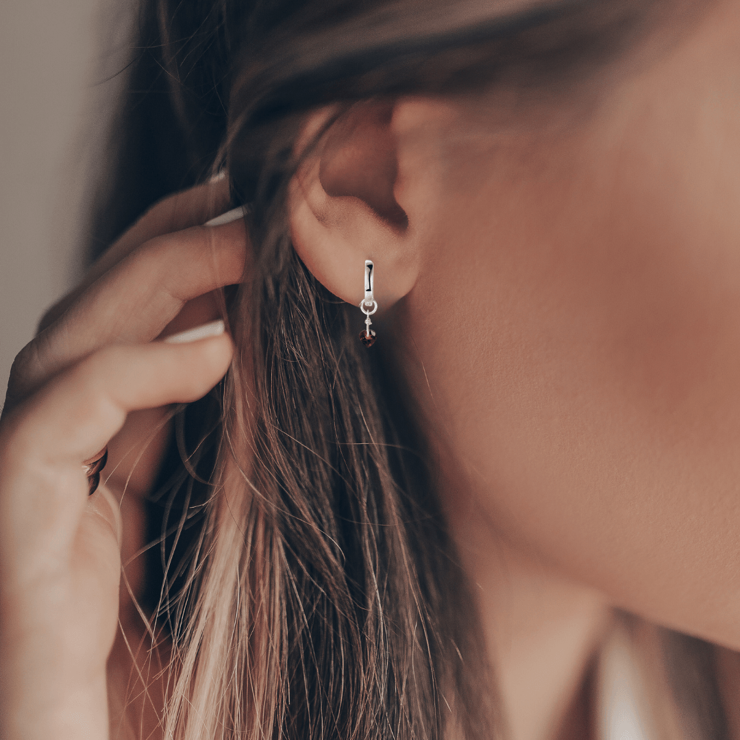Garnet Heart Earrings Fine Color Jewels 925 Sterling Silver, Citrine, dla-dm-discount-all-143240, dla-dm-discount-all-154898, Fashion, Round, sale, Yellow