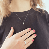 White Three Stone White Topaz Ring for Women - FineColorJewels