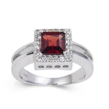 Garnet Chunky Fashion Ring