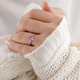 Purple Cocktail Ring For Her