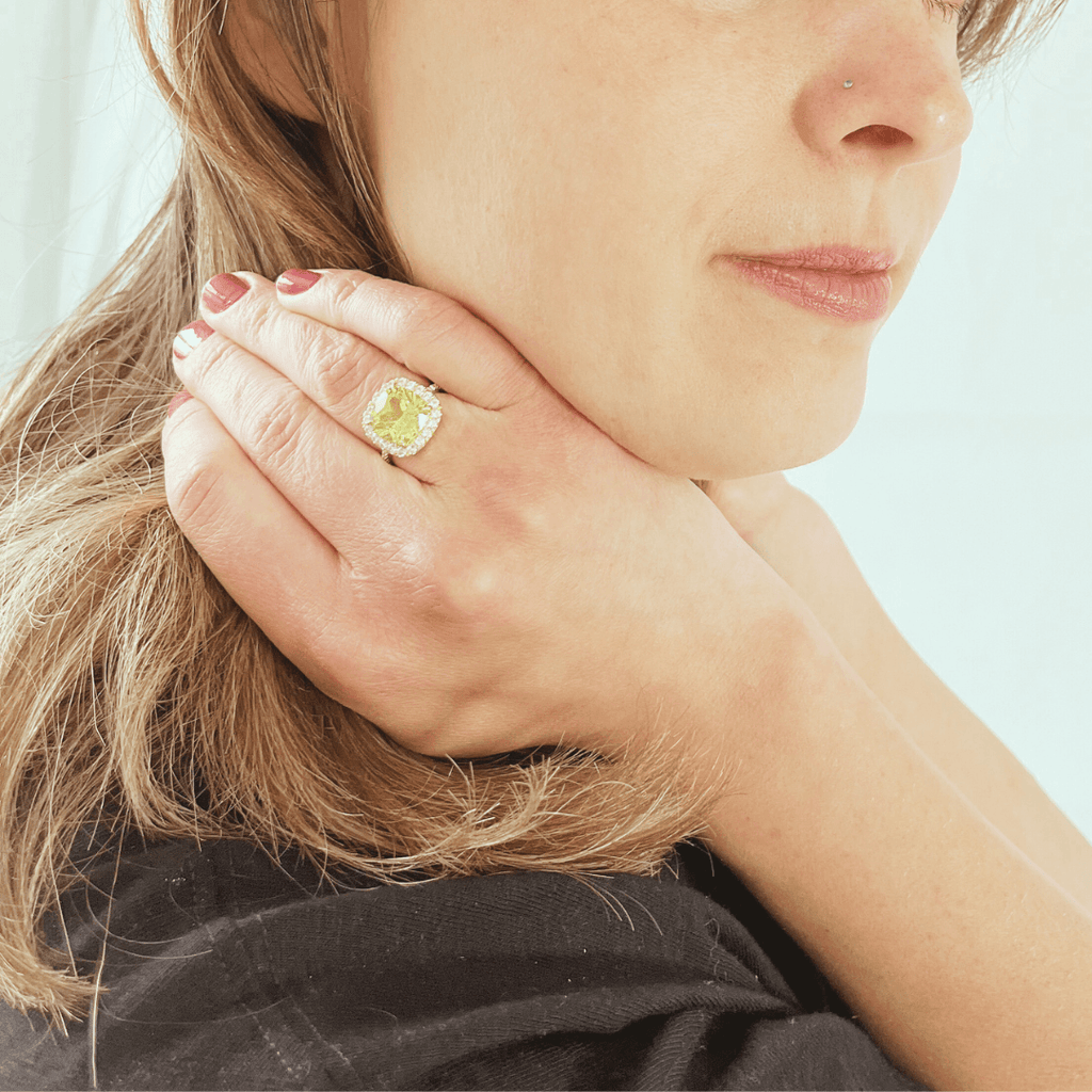 Sunset Glow Statement Ring - FineColorJewels