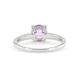 Created Pink Sapphire Ring - FineColorJewels