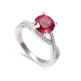 Lab Grown Ruby Solitaire Twisted Band Ring Fine Color Jewels best gift for girls, best gift for women, Christmas gift, Created ruby ring, dla-dm-discount-all-154898, gift for her, Gift for Mom, gift for women, gift from daughter, Infinity band ring, Ruby stone, Twisted band ring, Valentine's Day gift