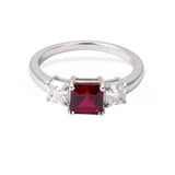 Lab Grown Ruby Three Stone Ring Fine Color Jewels 925 Sterling Silver Ruby Ring, best gift for girls, best gift for women, dla-dm-discount-all-154898, gift for her, Gift for Mom, gift for women, gift from daughter, Lab Created Ruby, lab grown ruby, New Year gift, red stone ring, ring for her, ring for women, ruby ring, Silver Three Stone ring, three stone ring, Valentine's Day gift