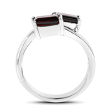 Genuine Garnet Bypass Ring