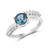 London Blue Topaz Engagement Ring