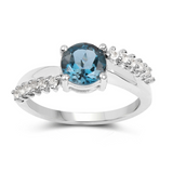 London Blue Topaz Engagement Ring