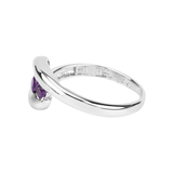 Natural Amethyst Bypass Ring