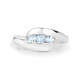 Genuine Blue Topaz Bypass Ring