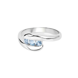 Genuine Blue Topaz Bypass Ring