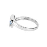 Genuine Blue Topaz Bypass Ring