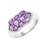 Natural Amethyst Cluster Ring