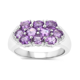 Natural Amethyst Cluster Ring