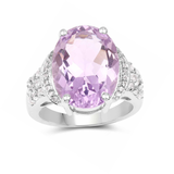 Genuine Lavender Amethyst Engagement Ring