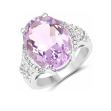 Genuine Lavender Amethyst Engagement Ring