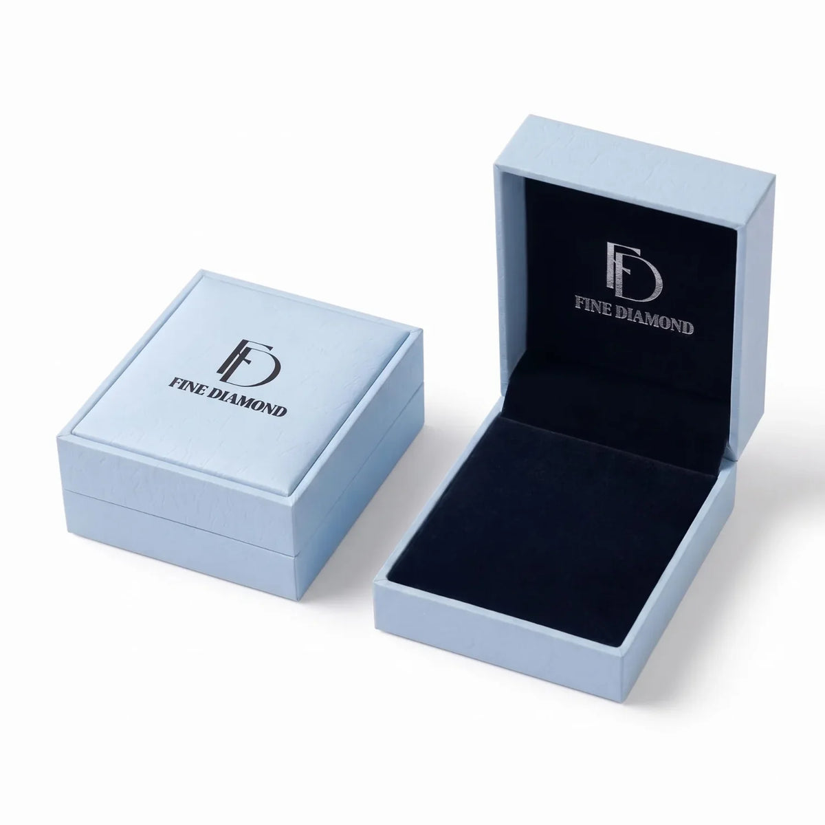 IGI Certified Princess Cut Lab Grown Diamond Rhodium Over Silver Square Solitaire Necklace