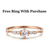 Peach Sapphire Cushion Rose Gold Ring