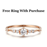 10K Gold Ridged Dome Ring For Women