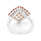 fire opal jewelry, orange gemstone ring design for women