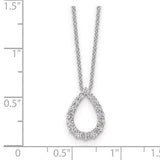 14K White Gold Lab Diamond Open Teardrop Pendant Necklace Fine Color Jewels 14k White Gold, best gift for girls, best gift for women, Christmas gift, Dainty Necklace, dla-dm-discount-all-153807, gift for her, Gift for Mom, gift for women, gift from daughter, Jewelry Gift, Lab Grown Diamond, Mother's Day Gift, New Year gift, Pear Shape Necklace, Valentine's Day gift, Wedding Jewelry