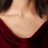 14K Gold Lab Diamond Open Teardrop Pendant Necklace Fine Color Jewels 14k White Gold, best gift for girls, best gift for women, Christmas gift, Dainty Necklace, dla-dm-discount-all-145099, dla-dm-discount-all-153807, gift for her, Gift for Mom, gift for women, gift from daughter, Jewelry Gift, Lab Grown Diamond, Mother's Day Gift, New Year gift, Pear Shape Necklace, Valentine's Day gift, Wedding Jewelry