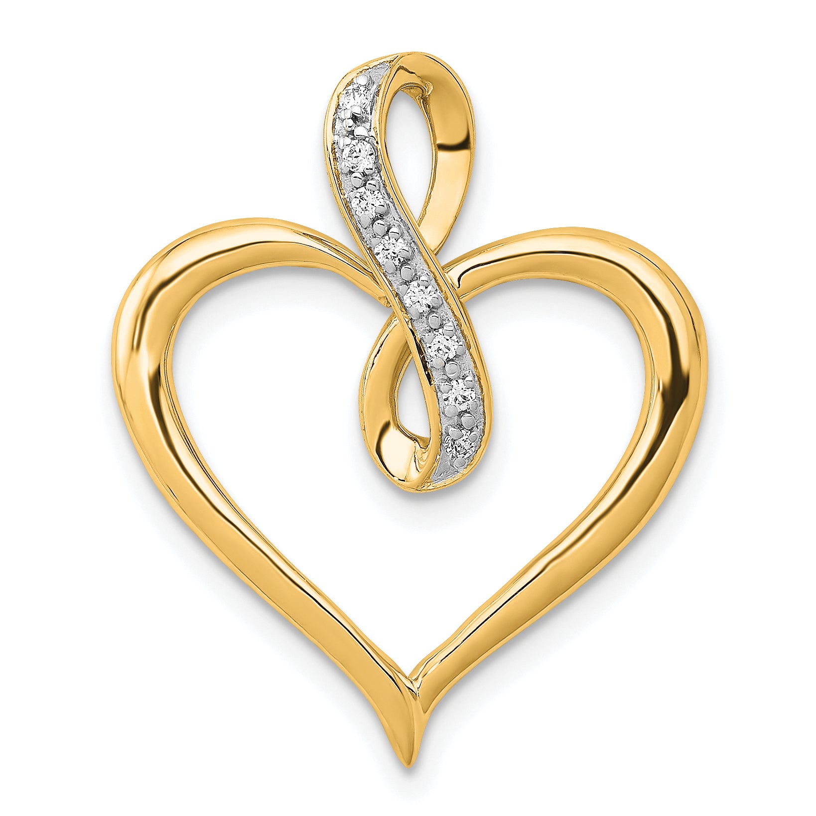 Diamond Infinity Heart Pendant