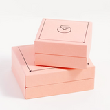 Elegantly crafted Peach Jewelry Box for our silver jewelry – a stylish and protective box designed to enhance the unboxing experience.