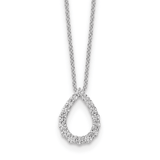 14K White Gold Lab Diamond Open Teardrop Pendant Necklace Fine Color Jewels 14k White Gold, best gift for girls, best gift for women, Christmas gift, Dainty Necklace, dla-dm-discount-all-153807, gift for her, Gift for Mom, gift for women, gift from daughter, Jewelry Gift, Lab Grown Diamond, Mother's Day Gift, New Year gift, Pear Shape Necklace, Valentine's Day gift, Wedding Jewelry