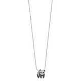 Cubic Zirconia Panda Bear Necklace