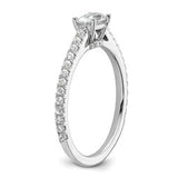 Lab Grown Diamond East-West Oval Engagement Ring