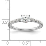 Lab Grown Diamond East-West Oval Engagement Ring