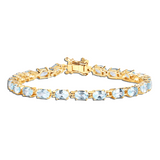 Silver Blue Topaz Bracelet