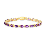 Natural Amethyst Tennis Bracelet