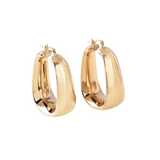 18K Gold Vermeil  Large Hoop Earrings