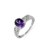 Amethyst Oval Classic Ring