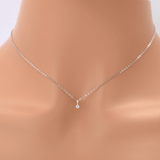 14K White Gold Lab Grown Diamond Solitaire Necklace Fine Color Jewels aesthetic necklace, best gift for girls, best gift for women, chain pendant, dla-dm-discount-all-153807, gift for her, Gift for Mom, gift for women, gift from daughter, gold and diamond necklace, minimalistic necklace, pendant necklace, solitaire diamond, Valentine's Day gift, wedding gift, White Gold chain