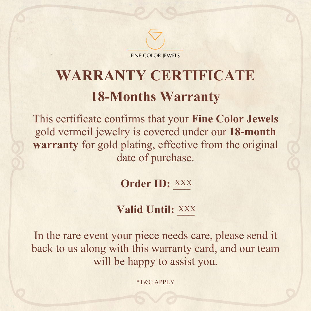 22k Gold Vermeil Emerald Oval Three Stone Ring