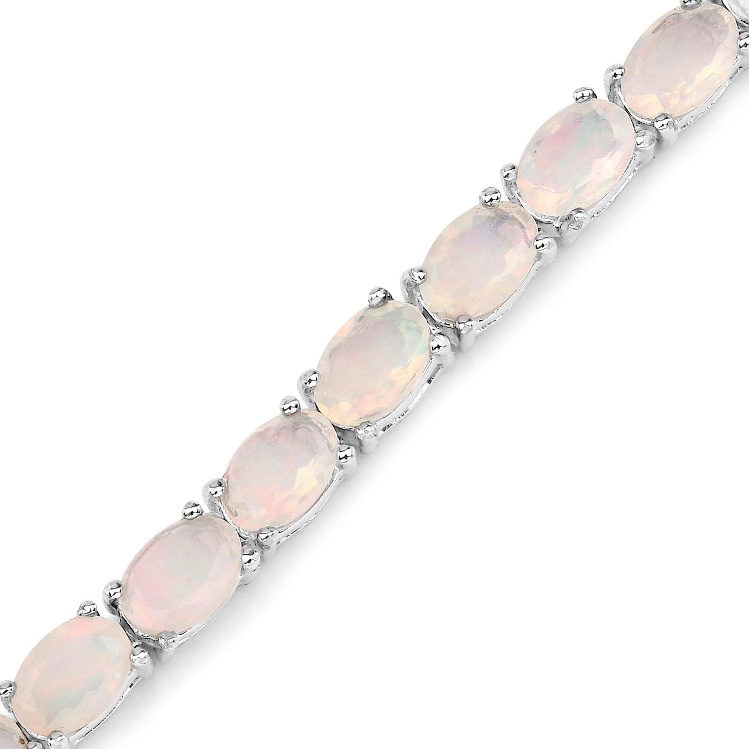 Ethiopian Opal Tennis Bracelet Silver Fine Color Jewels