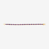 Genuine Amethyst Tennis Bracelet Silver