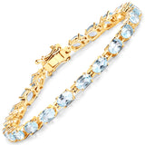 Silver Blue Topaz Bracelet