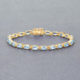 Silver Blue Topaz Bracelet